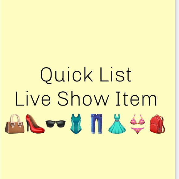 Other - Quick list Live show item